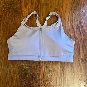Gymshark Zip-Front Periwinkle Sports Bra
